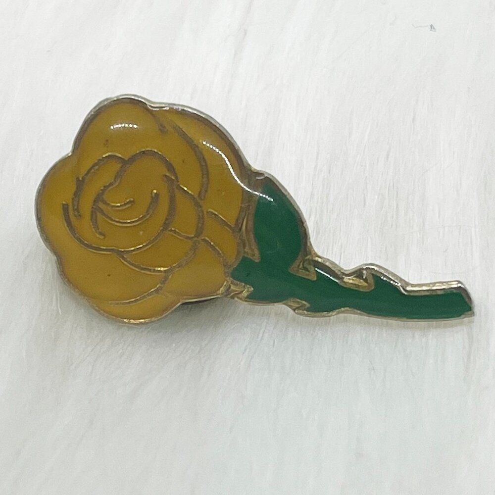 🔮 5/$25 Vintage Yellow Rose Of Texas Pin